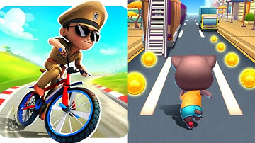 Little Singham Cycle Race VS Cat Runner Game 2024 Gameplay Android, ios
