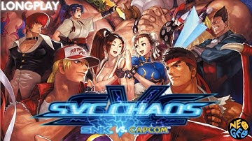 SNK vs. Capcom: SVC Chaos 【Longplay】【 Neo Geo AES Real Hardware】