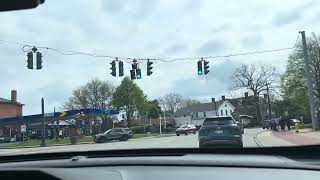 Driving on Broadway and Bowen Rd in Lancaster, NY on a Spring Day