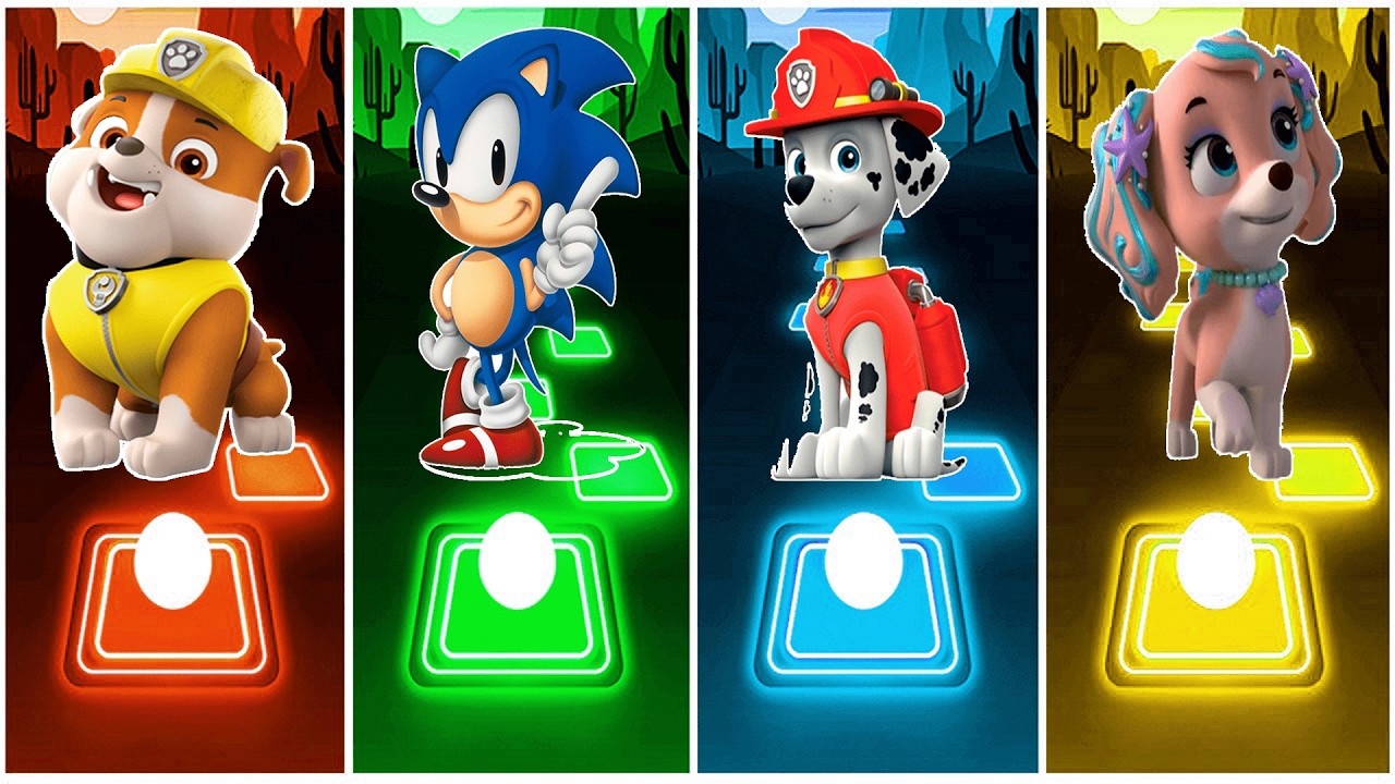 Rubble 🆚 Sonic 🆚 Marshall 🆚 Coral.🎶 Who Is Best?