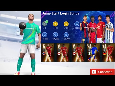 Opening Pack New Account Day 1 Login PES 2021 Mobile Got Haaland and 5 Black Ball 11/30/21