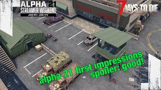 ★ First impressions: lots of good, some remains TBD - 7 Days to Die alpha 21 experimental