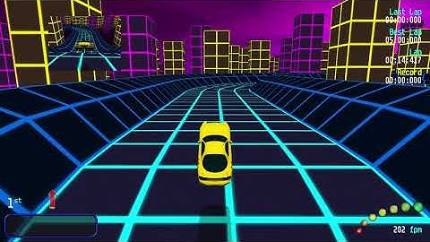 Re-Volt RVGL Clean Drift Run @ Synthwave (No Wall Hits)