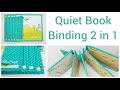Quiet book binding tutorial - one-piece binding method