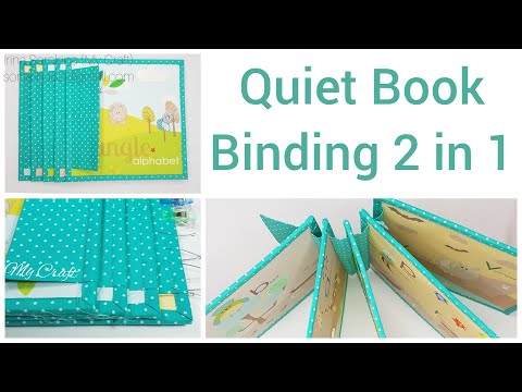 Quiet book binding tutorial - one-piece binding method