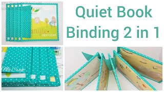 Quiet book binding tutorial - one-piece binding method