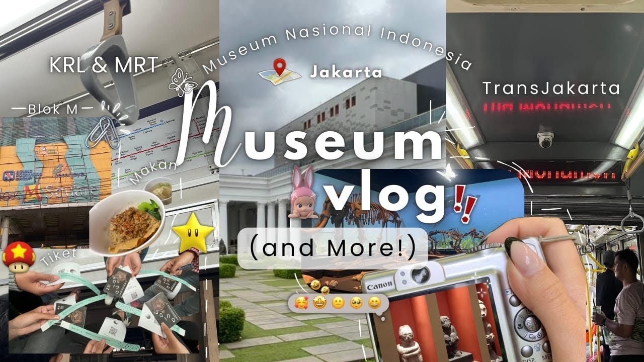 Spending a day in Jakarta with us 🌤🏙️ (Exploring the museum🏛, naik KRL & MRT🚆, and visiting Blok M)
