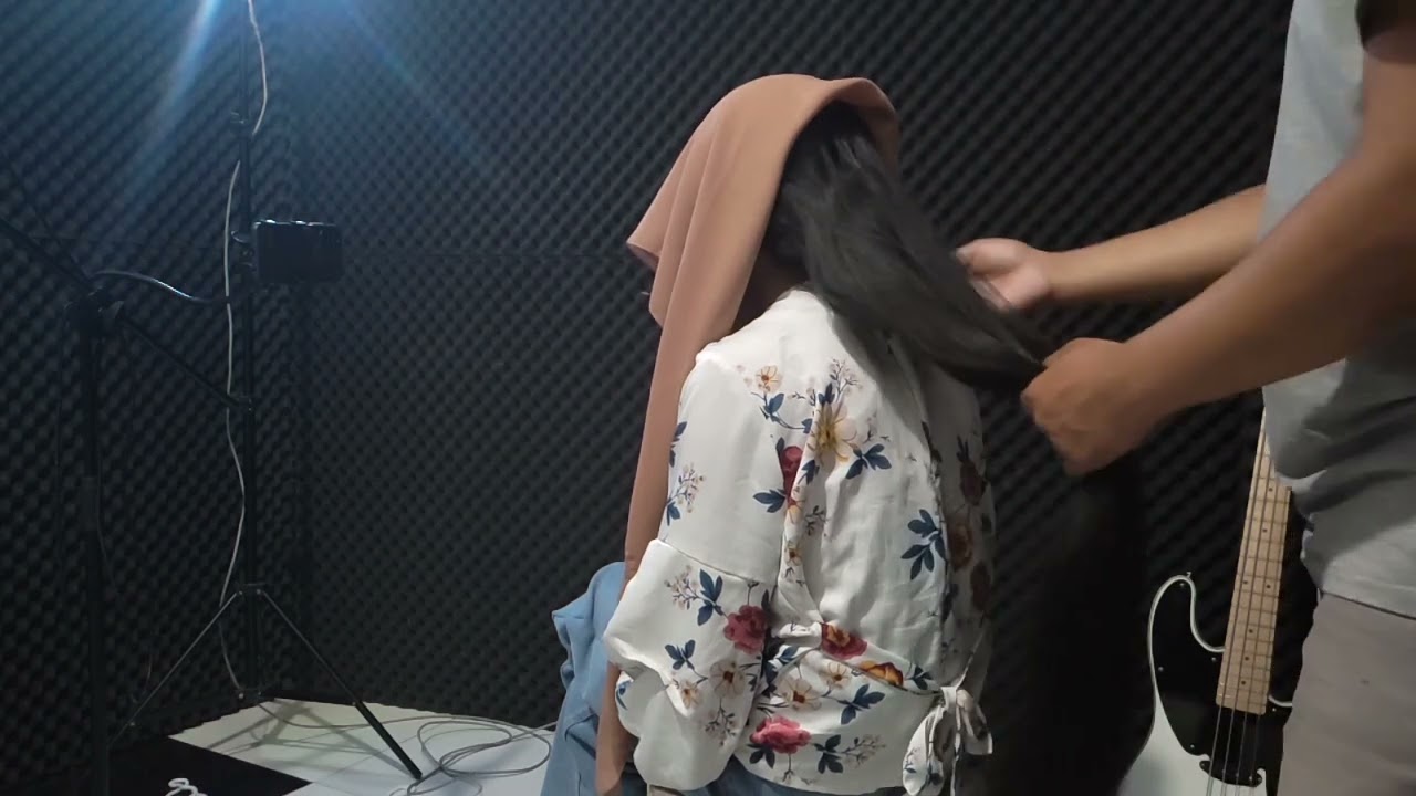 Hijab beautiful longhair playy