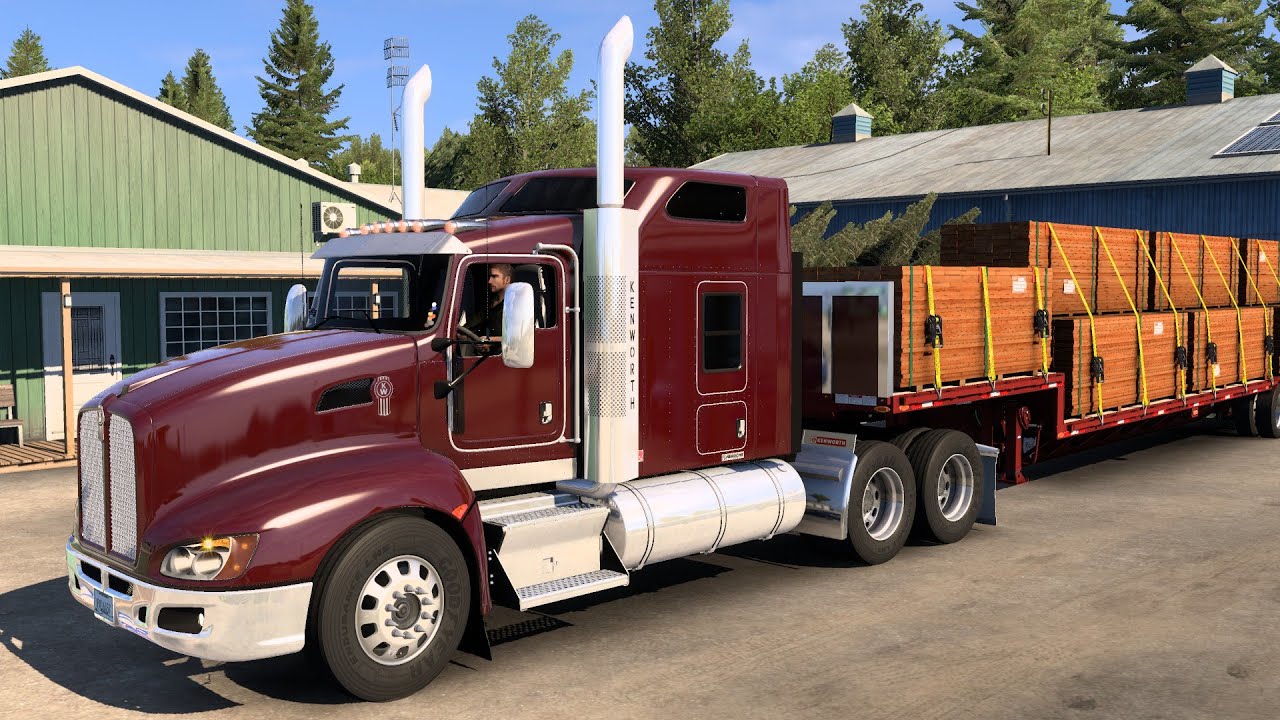 Kenworth T660 - (Loud Angry Cummins) - American Truck Simulator ATS 4K - Wade Step Deck