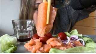 ASMR sashimi mukbang β€οΈβ€οΈ
