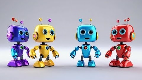 Six Toy Robots Count to Ten | Learn Numbers 1 to 10 | Fun Counting Song for Kids