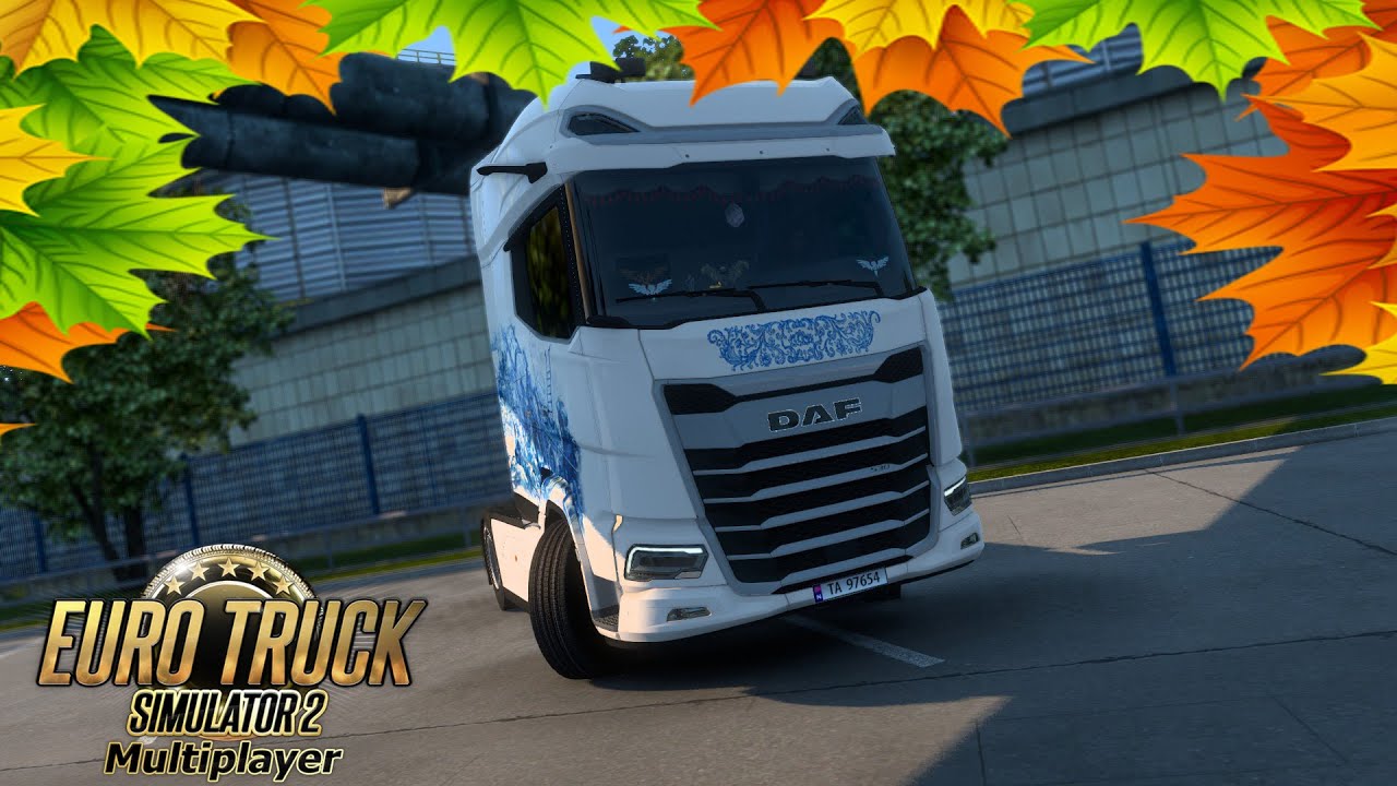 Euro Truck Simulator 2 V1.41.1.10s Multiplayer Осень праздник!