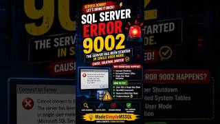 SQL Server Error 9002 | #sql #education #coding | Made Simple MSSQL