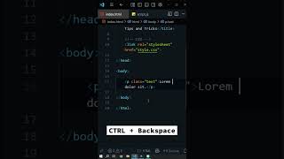 Быстрое удаление слов в VS Code | Keyboard shortcuts #shorts