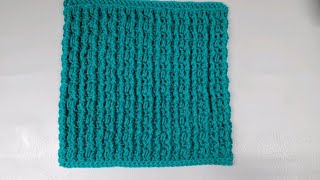 Block 7 of the 2021 Directional Sampler Afghan Easy Crochet Square July Block
