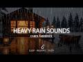 Rain Sounds | Heavy Rain Overwater Cabin ASMR Ambience