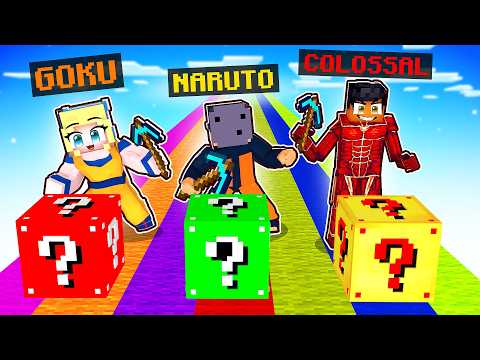 ANIME LUCKY BLOCK RACE in Minecraft