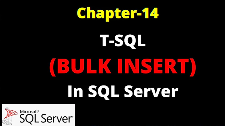 SQL Server - Bulk Insert CSV Data in SQL Server | Bulk Insert CSV Data in SQL Server Using T-SQL