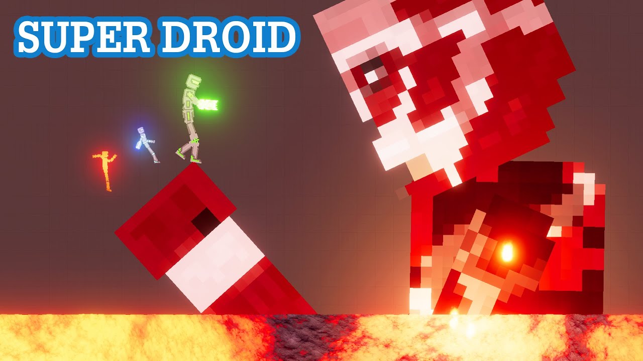 Attack on Titan VS Super Droid [Bellza TV] in people playground