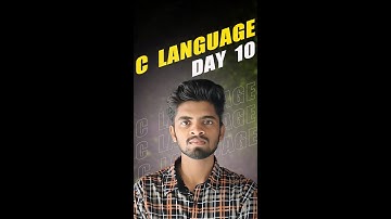 C Language Day 10 | #clanguage #clanguageforbeginners #clanguageintelugu #clanguageprogramming