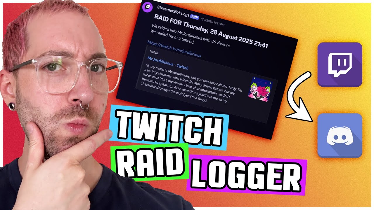 This SUPER EASY Discord logger KEEPS TRACK of your Twitch Raids - YouTube