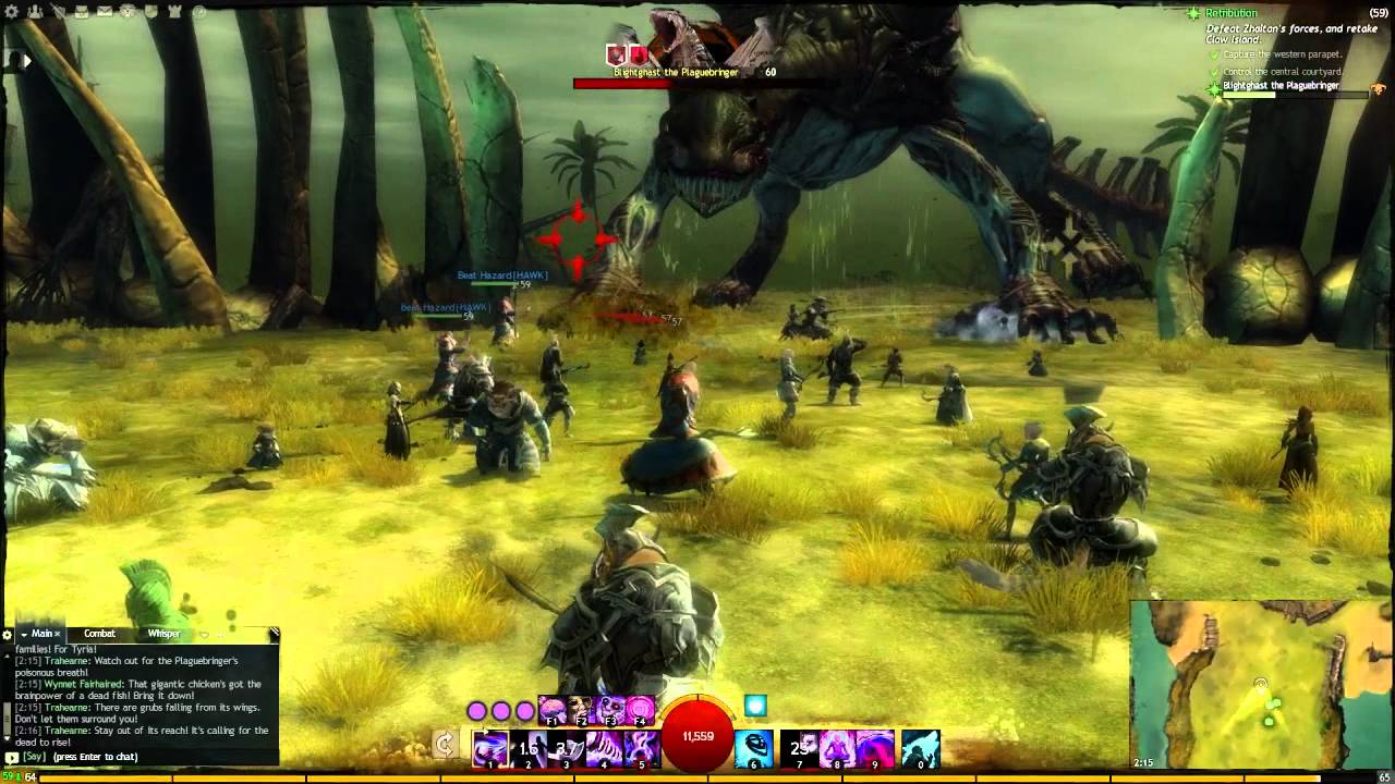 Guild Wars 2 - Blightghast Plaguebringer Boss (Norn story quest: Retribution)