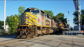 RARE KCS Grey Ghost SD70ACe 4009 leads mixed on Pittsburgh sub in East KC