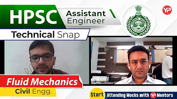 Fluid Mechanics Technical Snap For HPSC(AE) | Civil Engineering | Start Interview Preparation