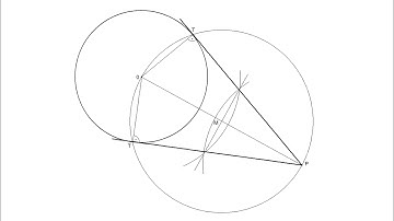 Tangents to a circle from a point P