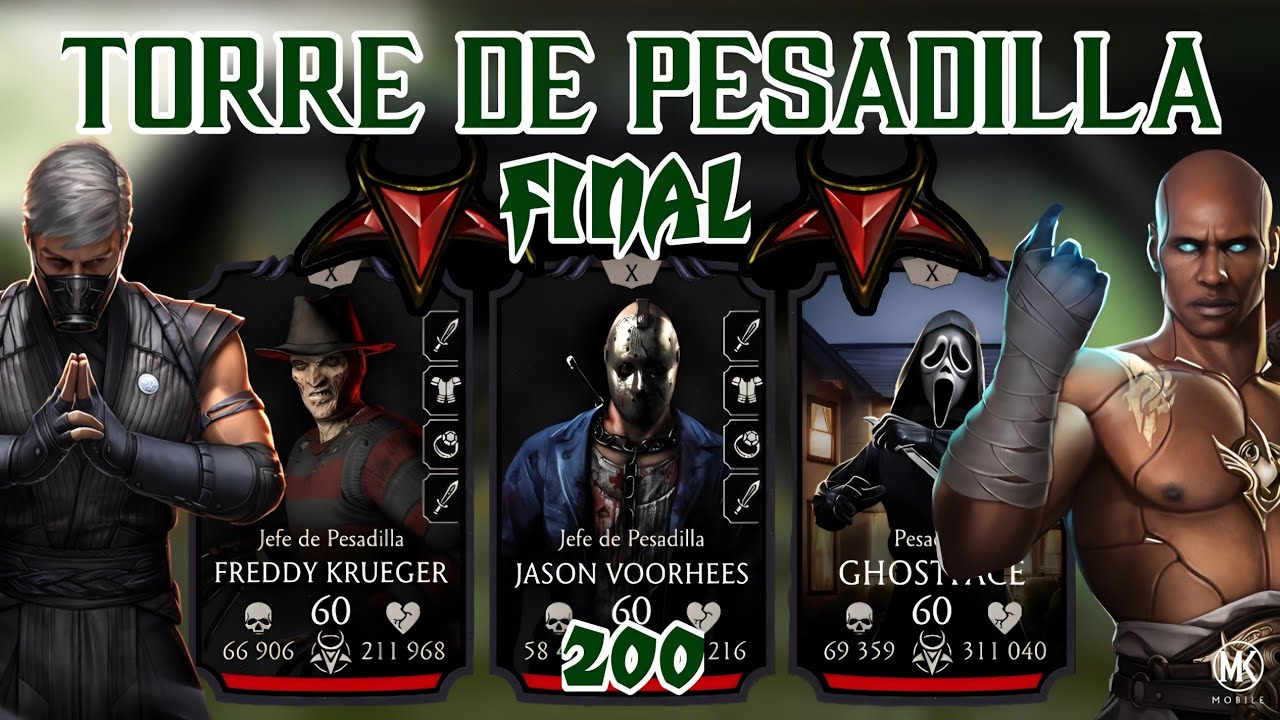 COMIENZAN LAS PESADILLAS 😱 Final Torre de Pesadilla | Mortal Kombat Mobile 