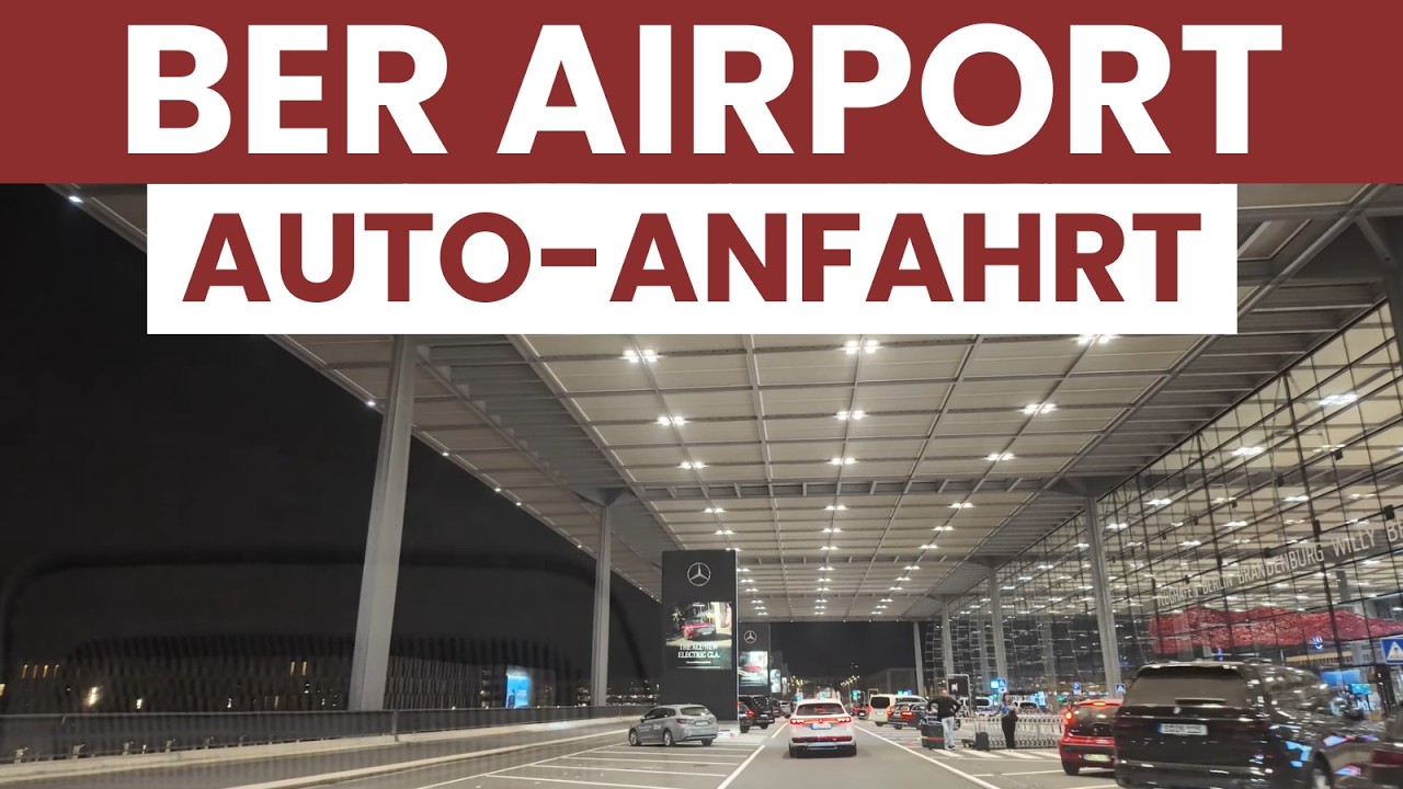 So fährt man zum Flughafen Berlin (BER) | Nachtfahrt von Kreuzberg über die A100
