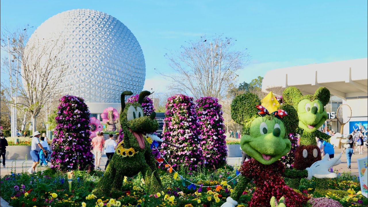 EPCOT 2026 Flower & Garden Festival Tour - Topiaries, Food Booths & More | Walt Disney World Florida