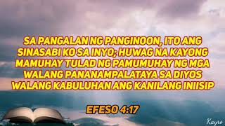EFESO 4:17-32 TAGALOG BIBLE VERSE Resimi