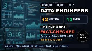 Claude Code for Data Engineers: 12 Prompts, 10 Hacks, and Every Productivity Claim Fact-Checked