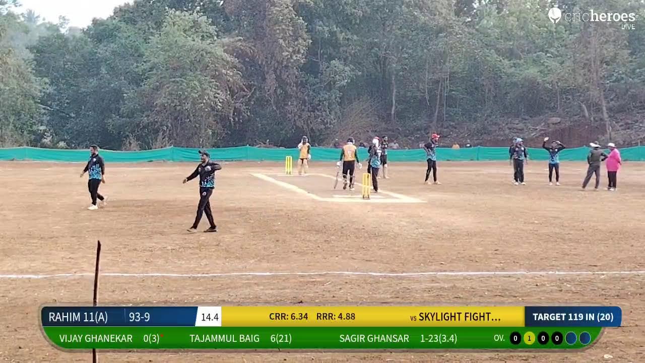 SKYLIGHT FIGHTERS(A) vs RAHIM 11(A) live cricket match | Gramin Premier League 8 (GPL 8) 2025-26 By