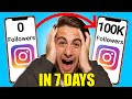 The EASIEST Way To Get 10k Followers on Instagram in 7 days (increase Instagram followers fast)