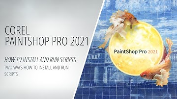 Corel PaintShop Pro 2021 - Scripts - Two Ways How to Install And Run Scripts [Corel Tutorial]