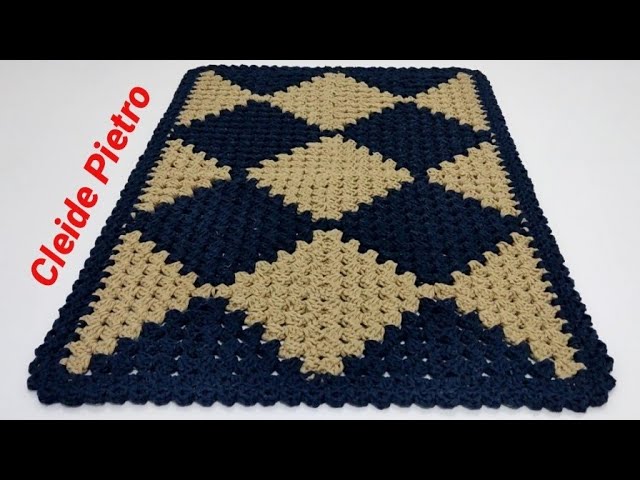 Ponto Xadrez de Crochê #tutorial #crochet #croche #crochettiktok #howt