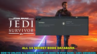 Celebrity STAR WARS Jedi Survivor walkthrough - All 14 Bode story hidden - How to get 100% databank Net Worth