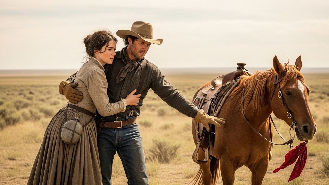 Her Horse Went Lame Twenty Miles From Town, A Cowboy Rode Up And Said 