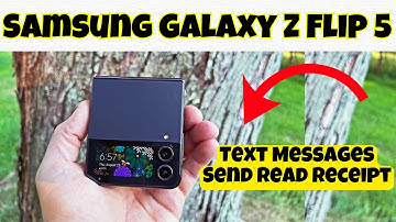 Samsung Galaxy Z Flip 5 Text Messages Send Read Receipt || How to use text messages settings