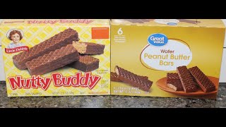 Blind Taste Test: Little Debbie Nutty Buddy vs Great Value (Walmart) Wafer Peanut Butter Bars