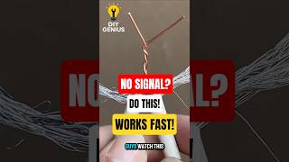 Connecting Coax Cable? Do THIS for Perfect Signal Every Time! #connection #diy #lifehacks #shorts