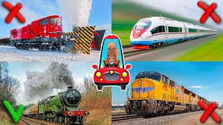 🔴Учим Поезда для детей | Learn Trains for Kids