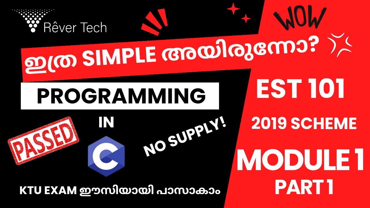 C program|Easy|No more supply|KTU|exam|revision|module 1|part1