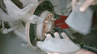 Brake Pad Cleaning Changing Honda City Youtube