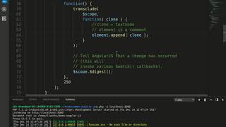 Workflow differences between scope watch and attribute in angularjs 1