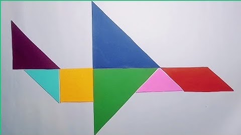 Tangram Aeroplane | how to make tangram aeroplane