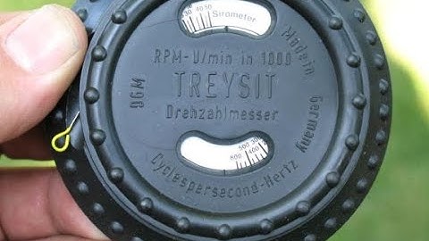 Using a vibratory tachometer Briggs and Stratton Treysit made in Germany