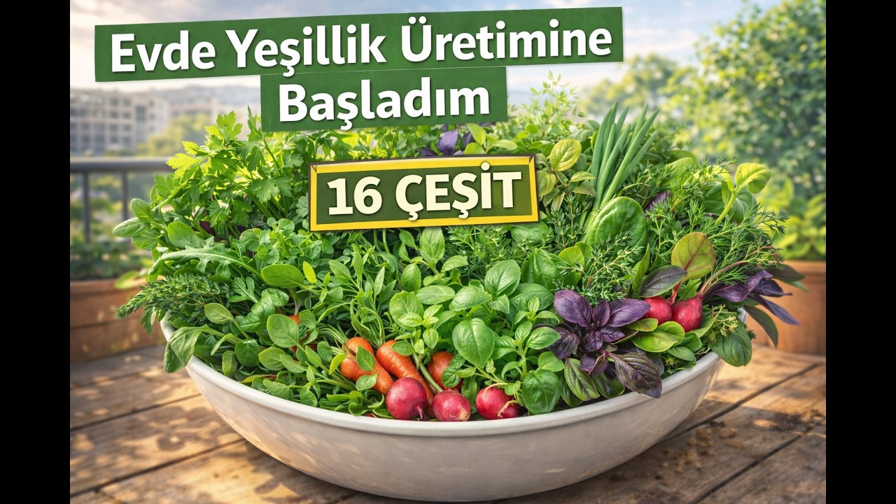 Evde Yeşillik Üretimine Başladım | Tohum Ekimi